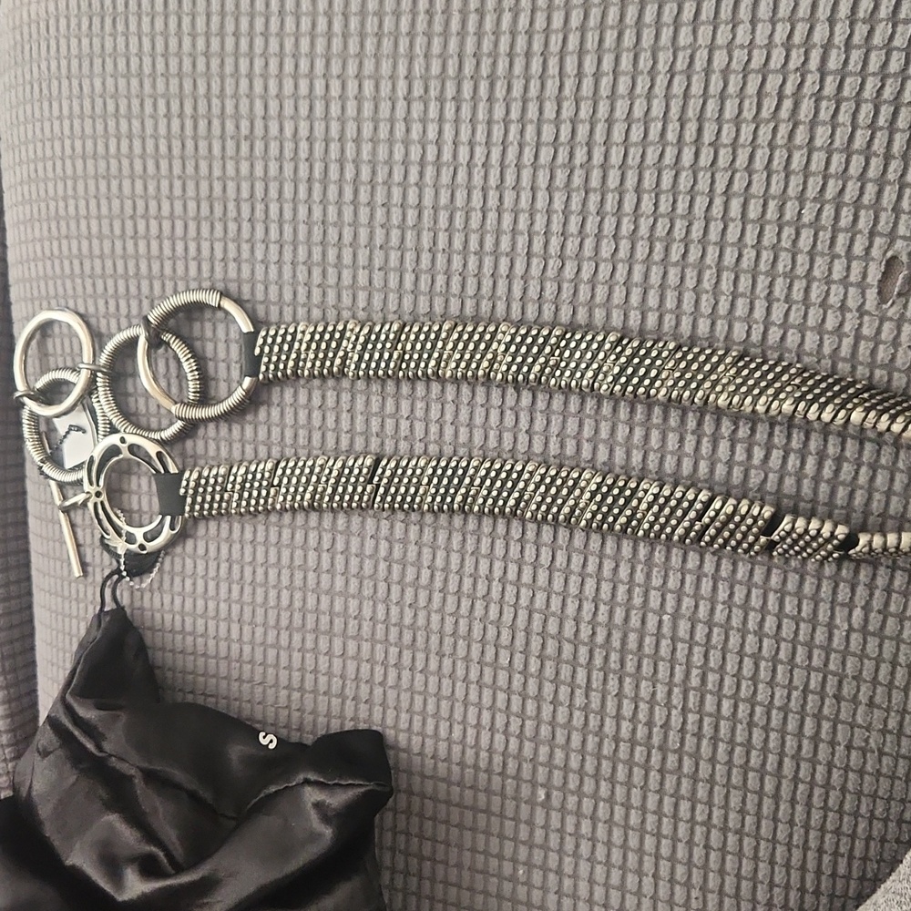 Suzie ROHER Silver Jeans Metallic Belt